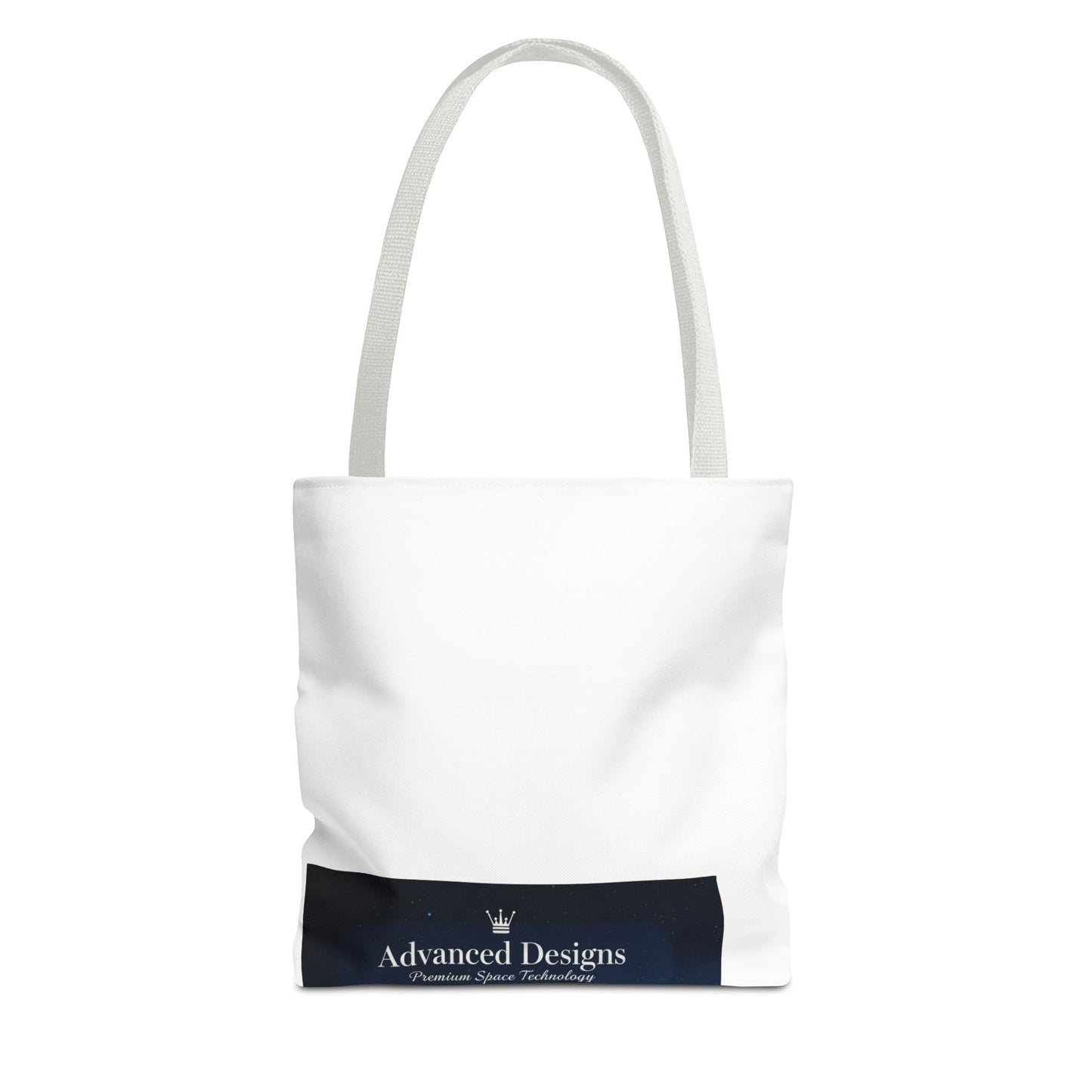 Advanced Designs Futuristic Tech Tote Bag — Blue Sci‑Fi Print