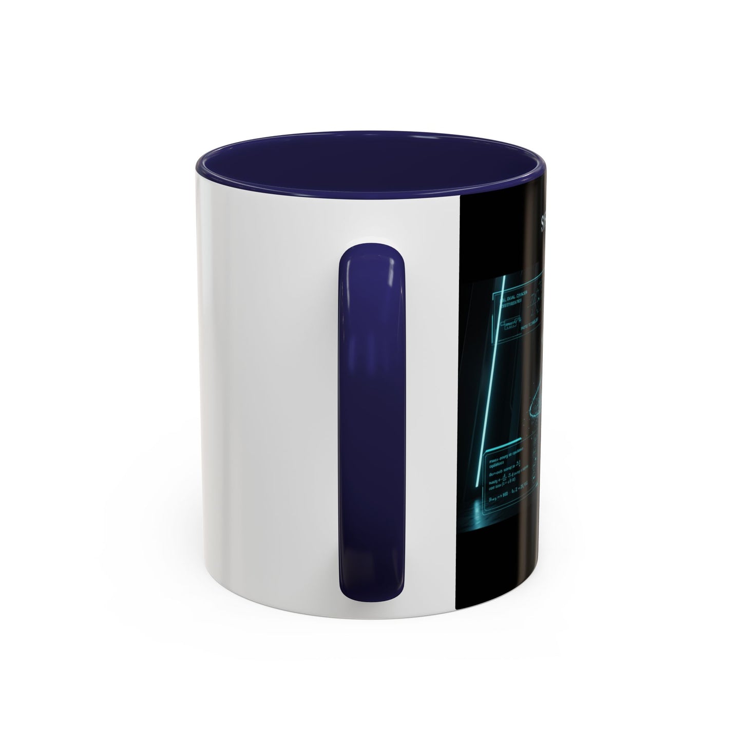 Anti-Gravedad Blueprint Accent Coffee Mug – Sci‑Fi Engineering Graphic (11/15oz)