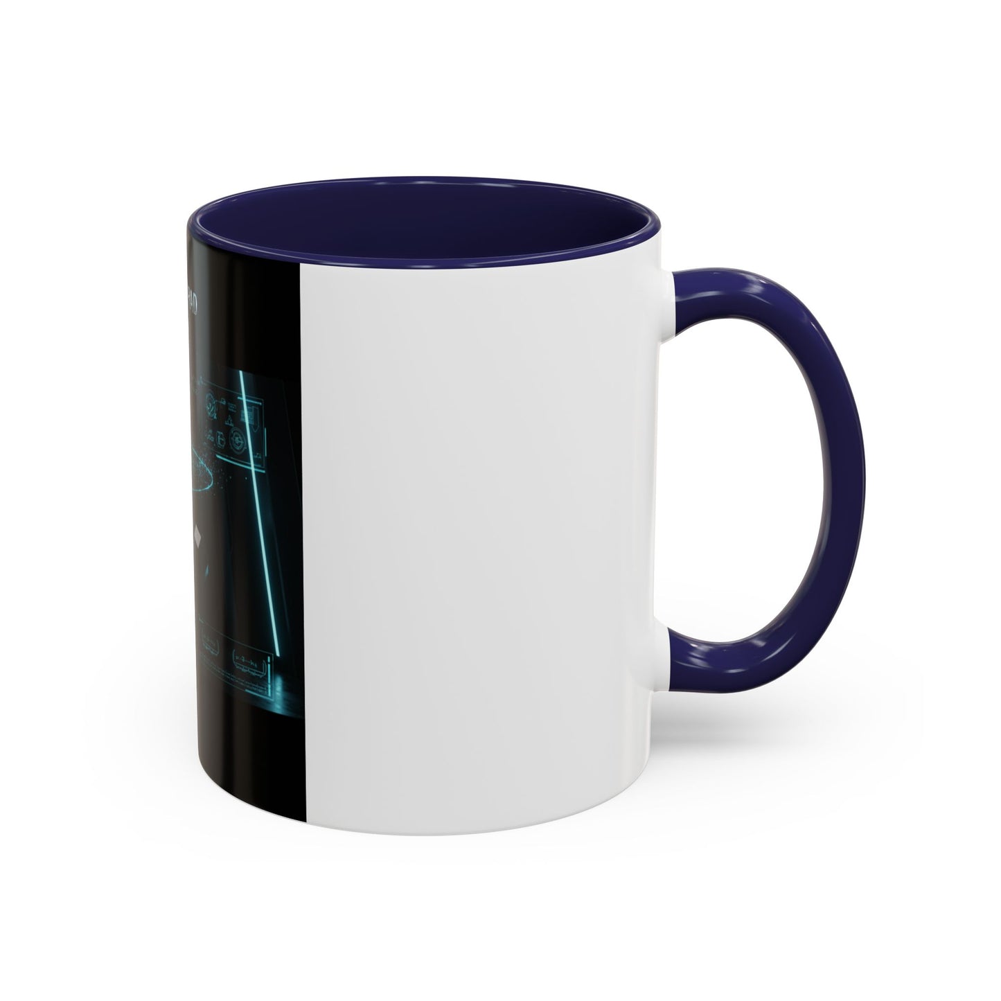 Anti-Gravedad Blueprint Accent Coffee Mug – Sci‑Fi Engineering Graphic (11/15oz)