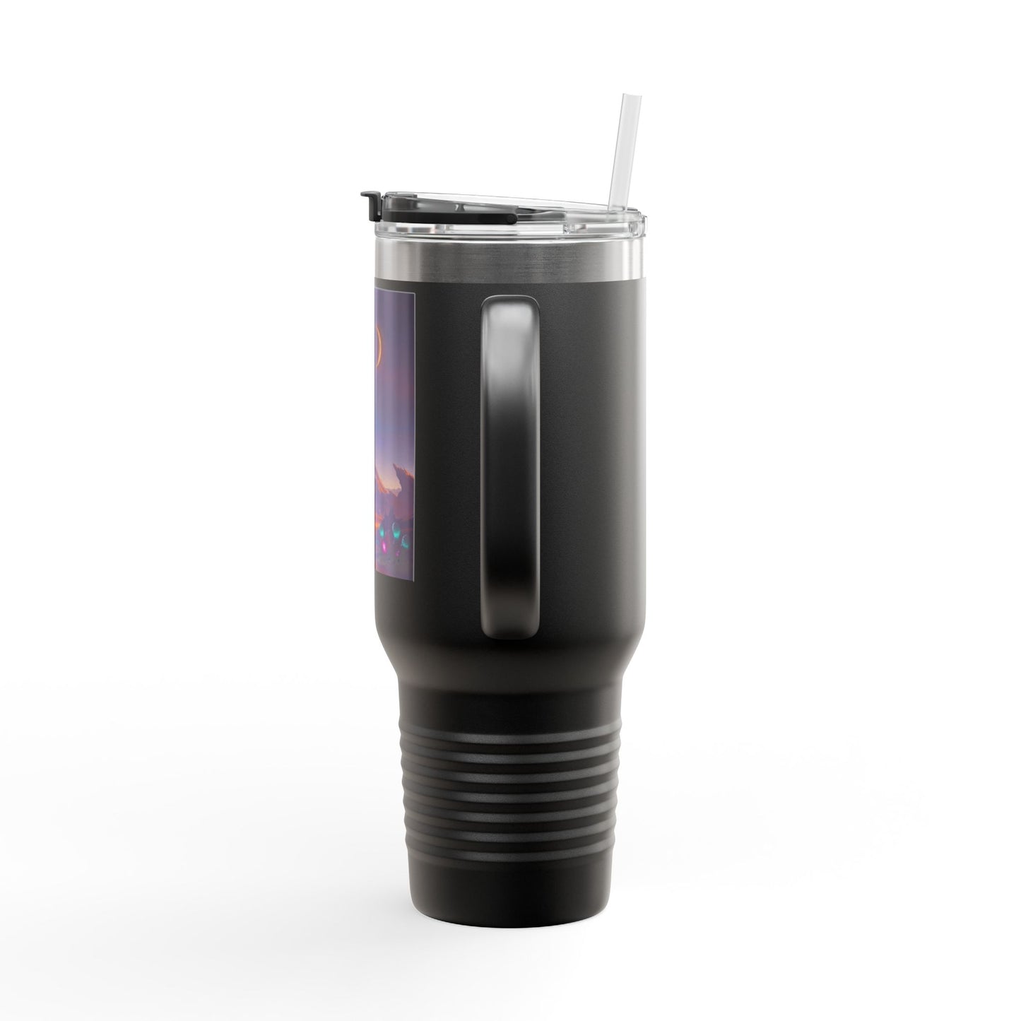 40oz Insulated Travel Mug — Cosmic UFO Nightscape Design
