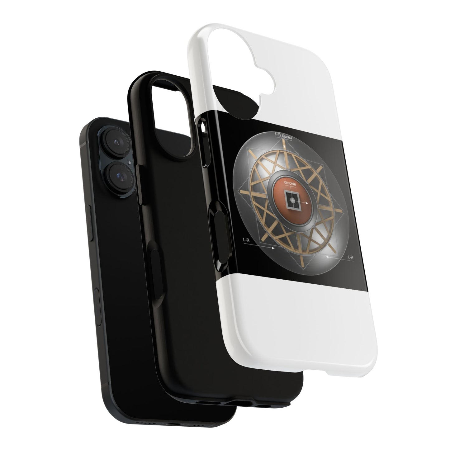 Astrolabe Mandala Tough Phone Case — Protective iPhone Case with Geometric Compass Design