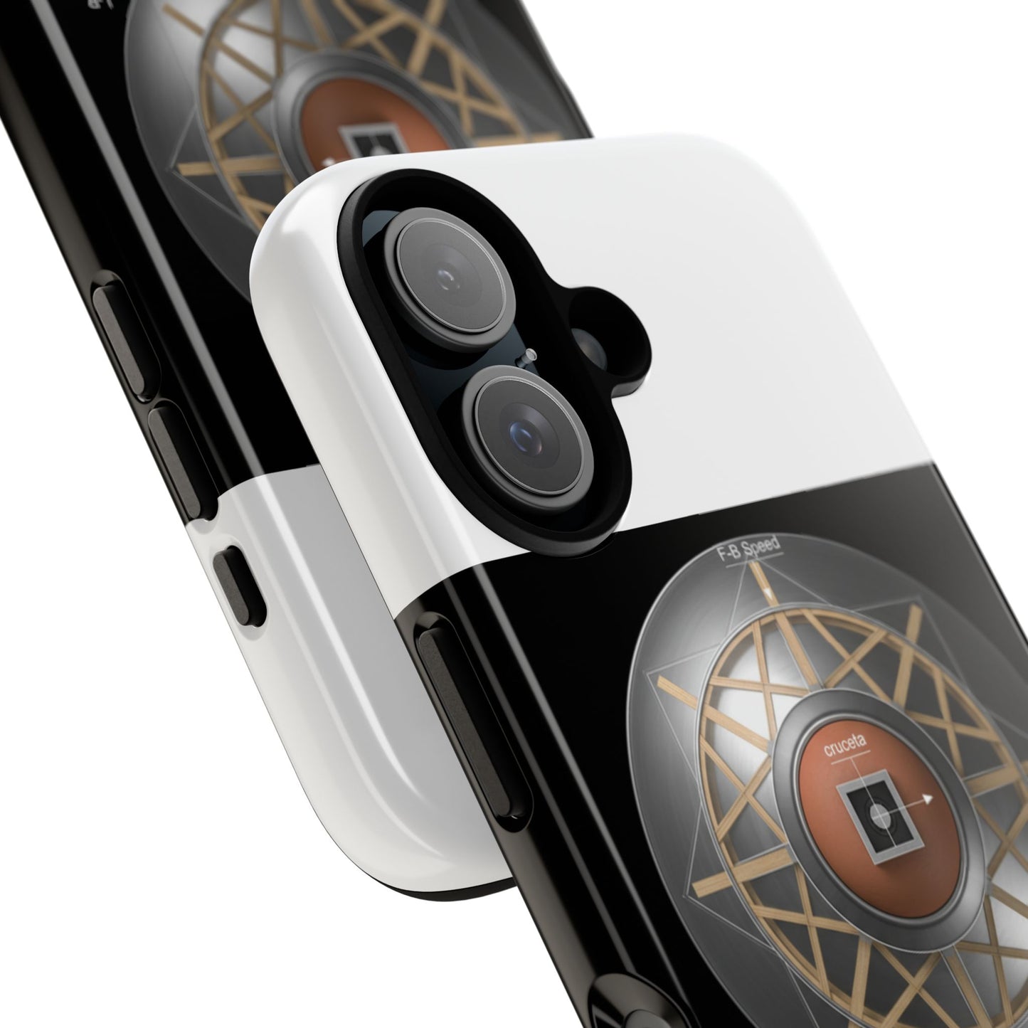 Astrolabe Mandala Tough Phone Case — Protective iPhone Case with Geometric Compass Design