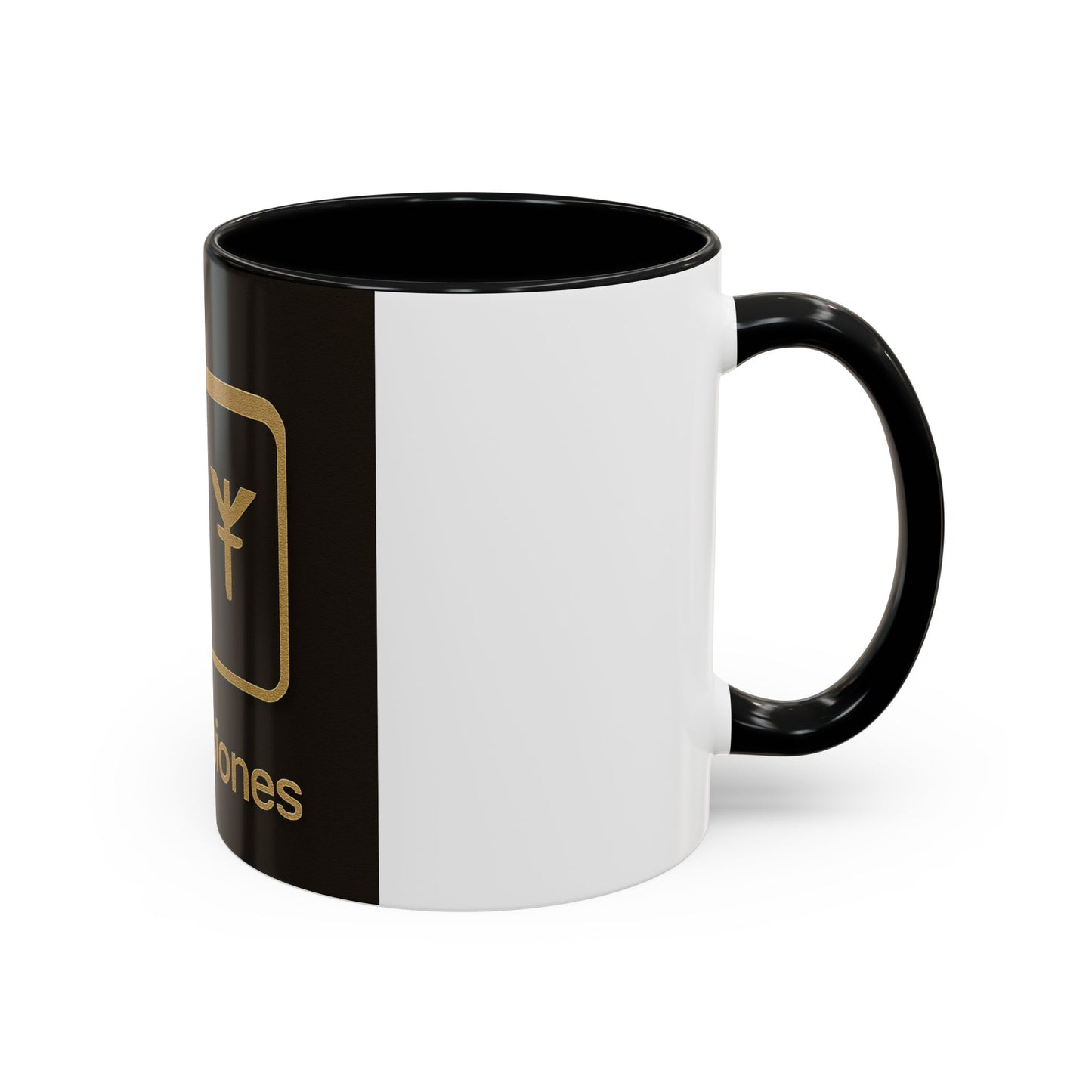 Copilot Visiones Accent Coffee Mug — Black & Gold AI Folder Logo (11/15 oz)