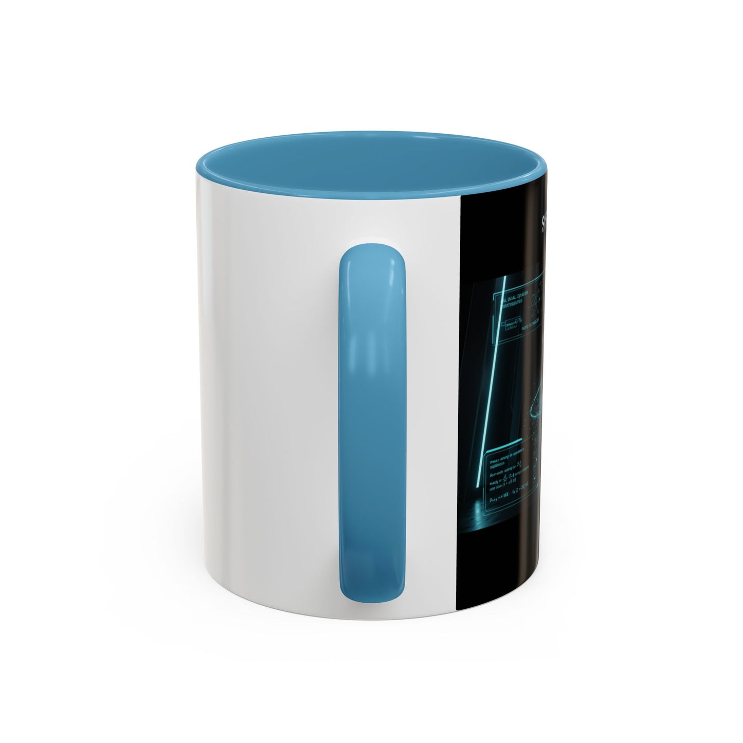 Anti-Gravedad Blueprint Accent Coffee Mug – Sci‑Fi Engineering Graphic (11/15oz)