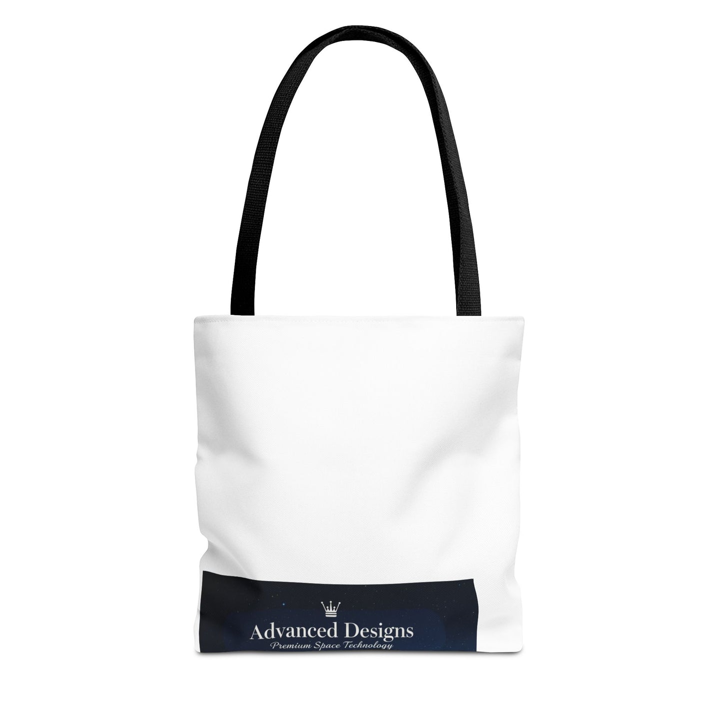 Advanced Designs Futuristic Tech Tote Bag — Blue Sci‑Fi Print