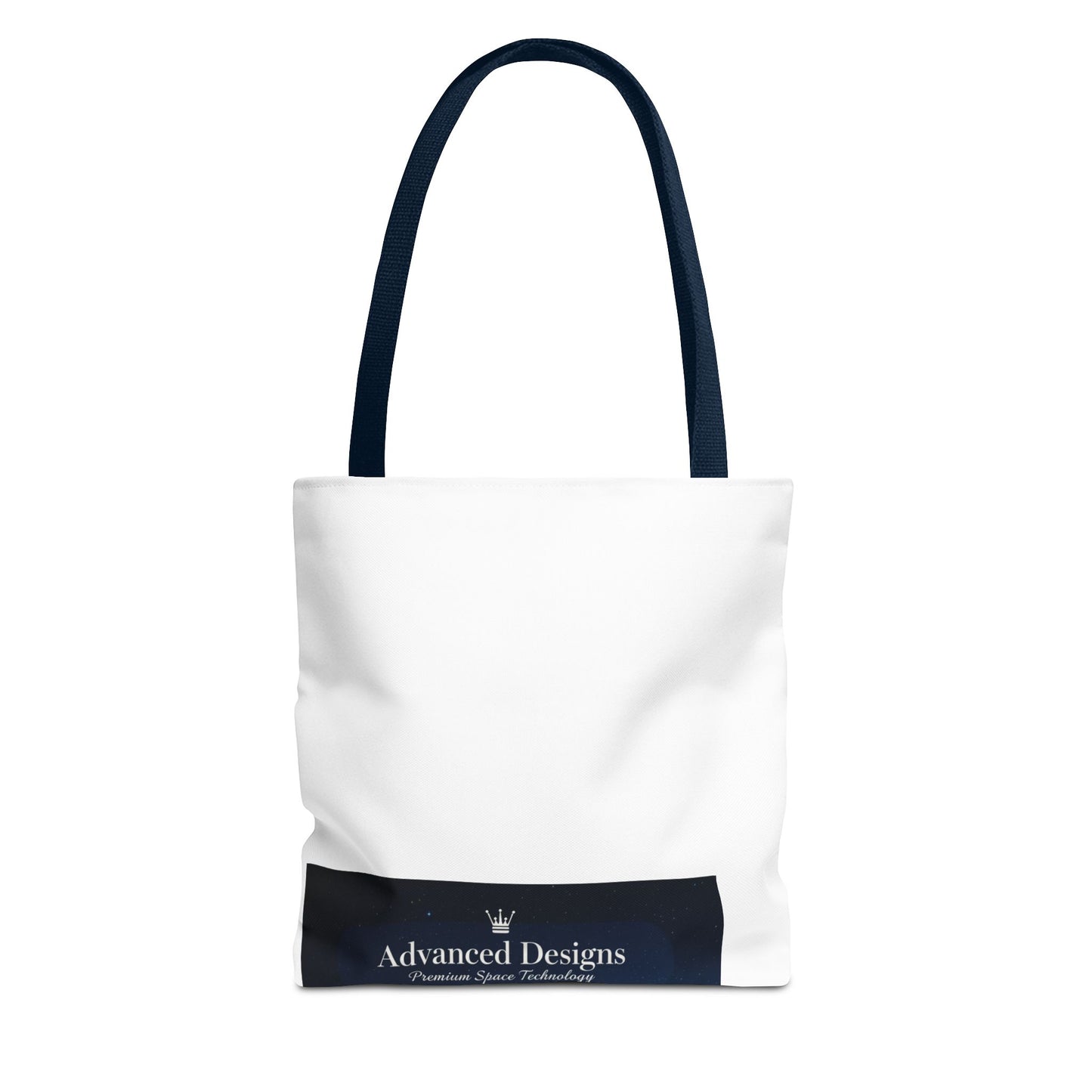 Advanced Designs Futuristic Tech Tote Bag — Blue Sci‑Fi Print