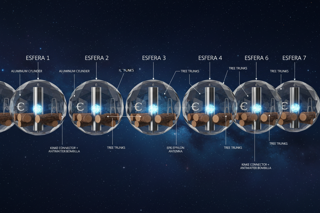 7 Esferas con Troncos Horizontales