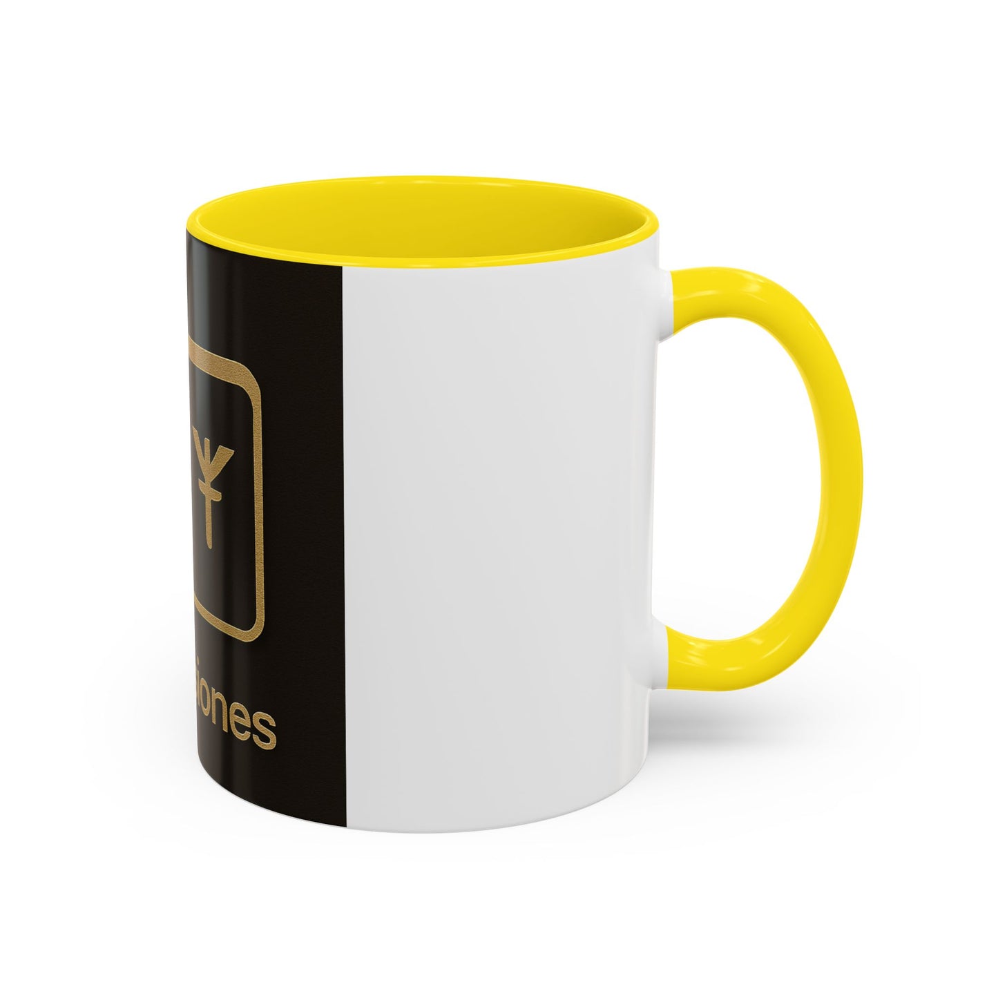 Copilot Visiones Accent Coffee Mug — Black & Gold AI Folder Logo (11/15 oz)