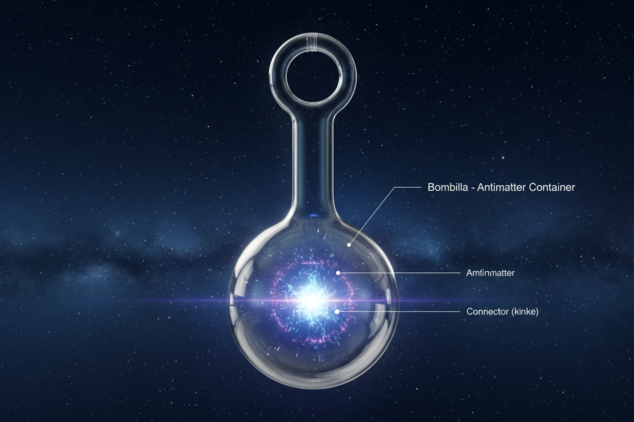 Bombilla - Contenedor de antimateria