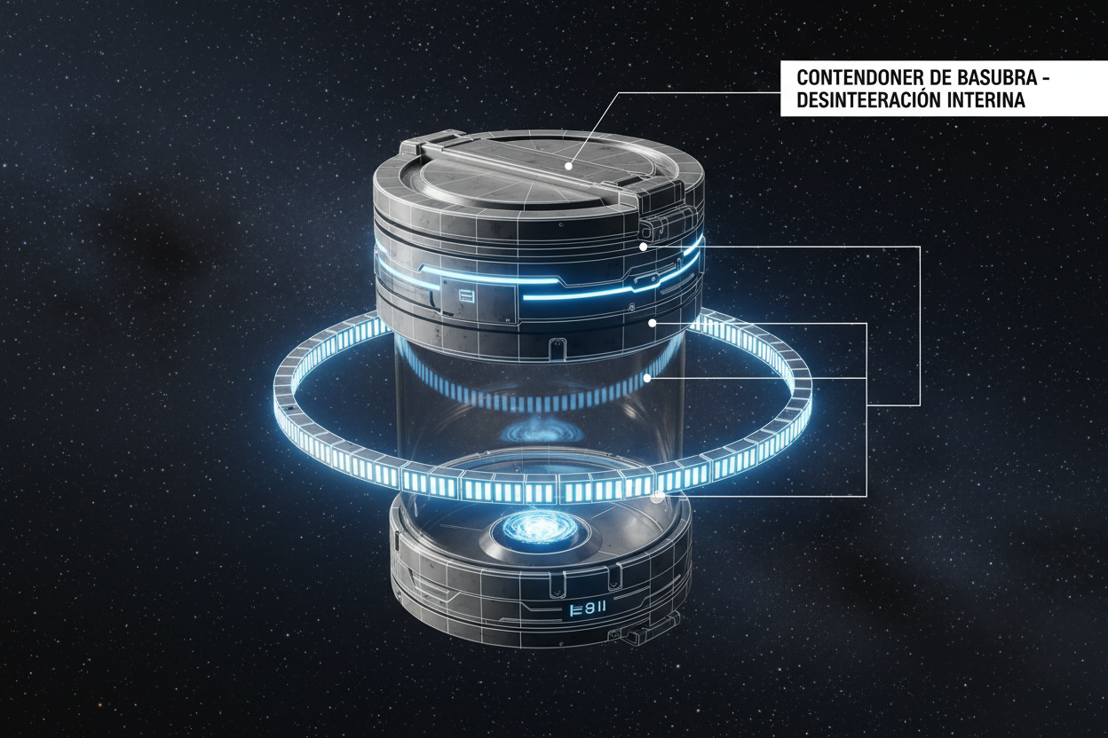 Contenedor de Basura - Desintegración Interna