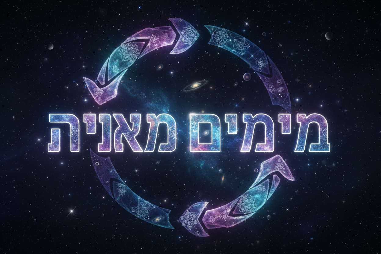 El Principio y El Fin - הַתְּחָלָה וְהַסּוֹף - Arte Sagrado en Hebreo