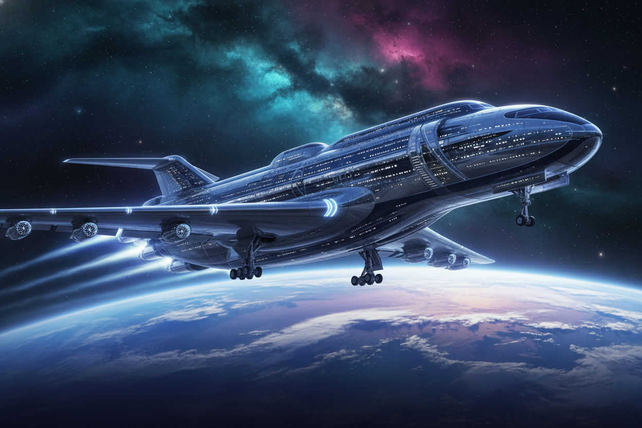 Poilaster en vuelo intergaláctico - Banner épico