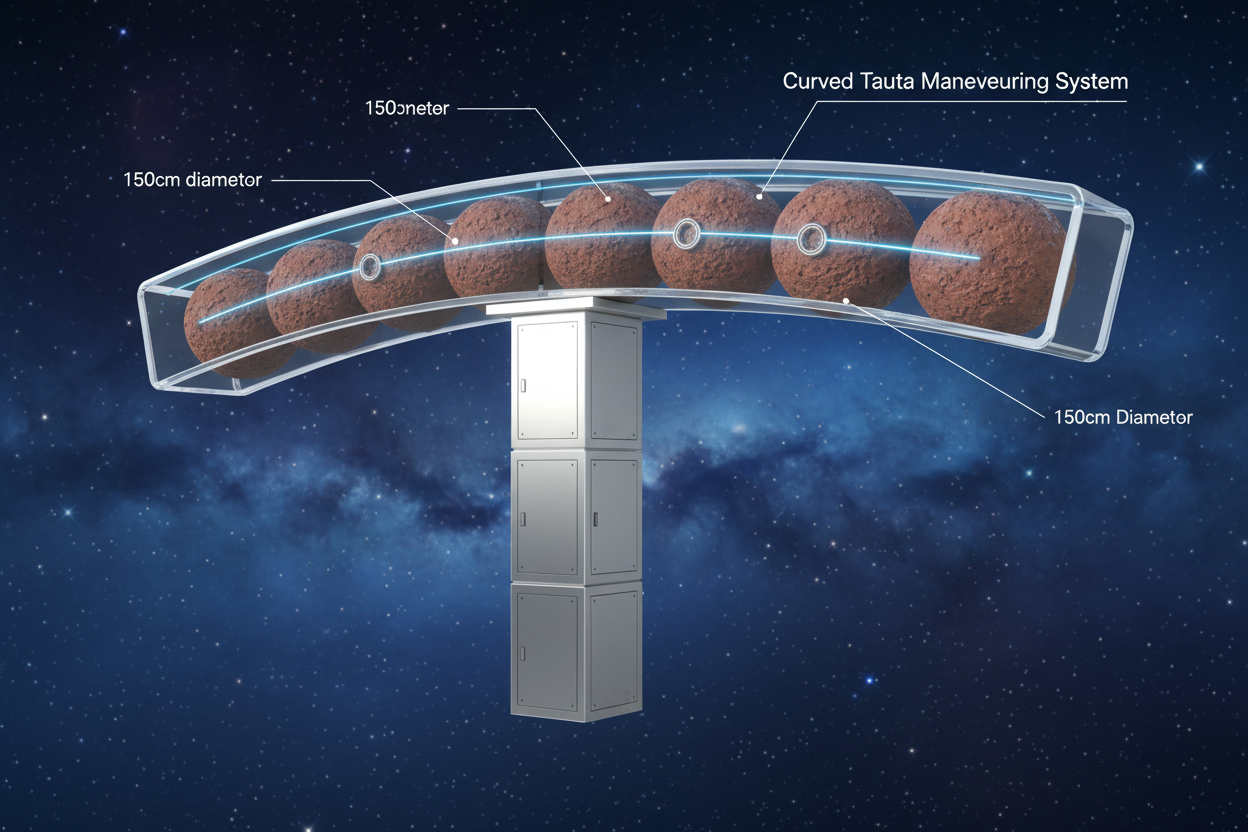Tauta Curva - Sistema de maniobra con balines