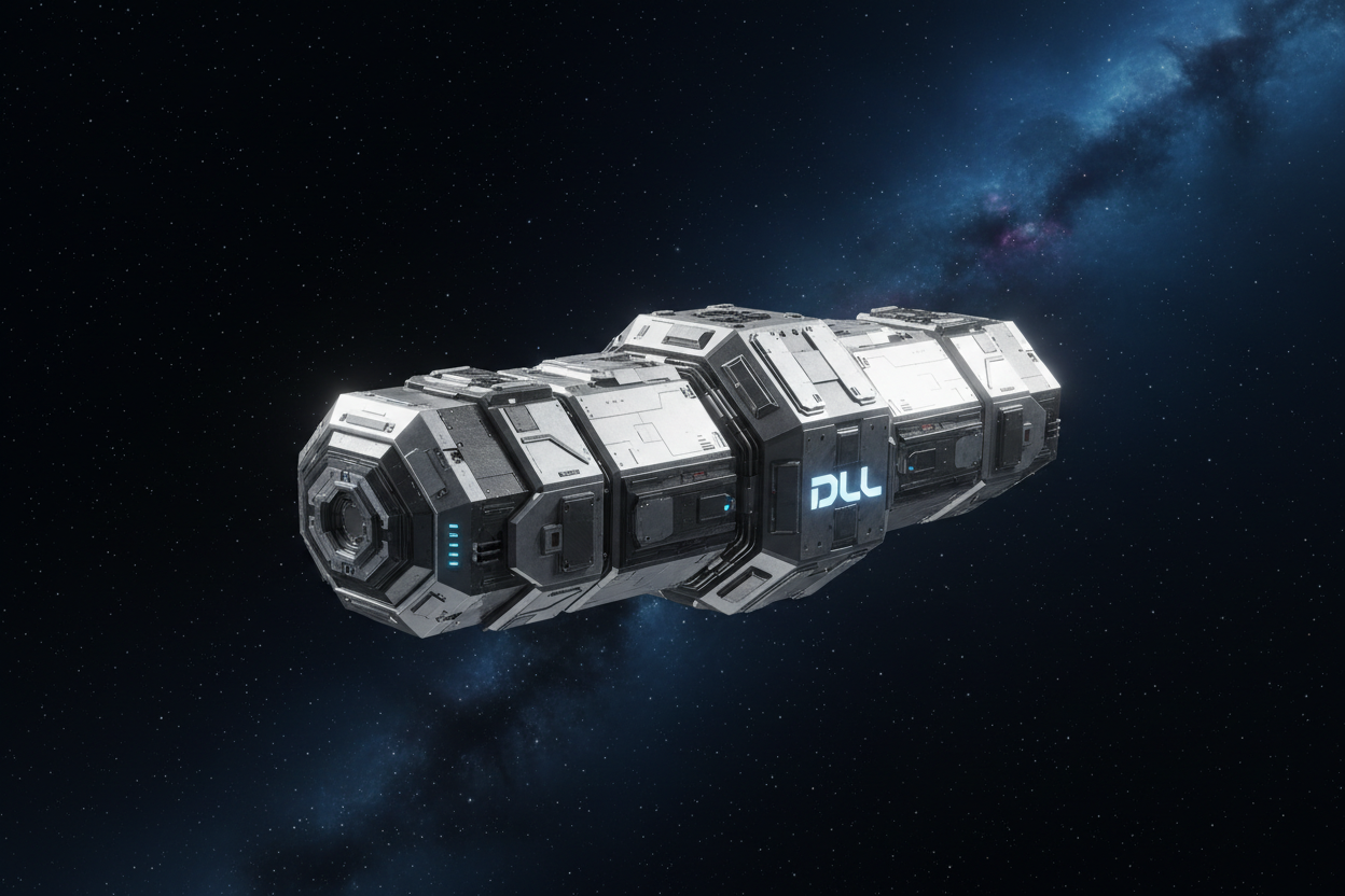 Visualización 3D de la nave espacial modular DLL