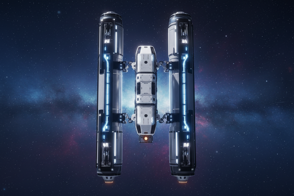 Visualización 3D del DLL System completo