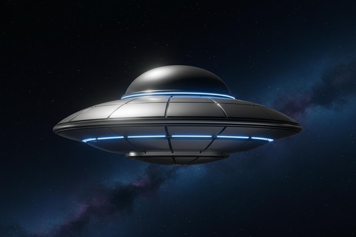 Visualización 3D del Flying Saucer clásico